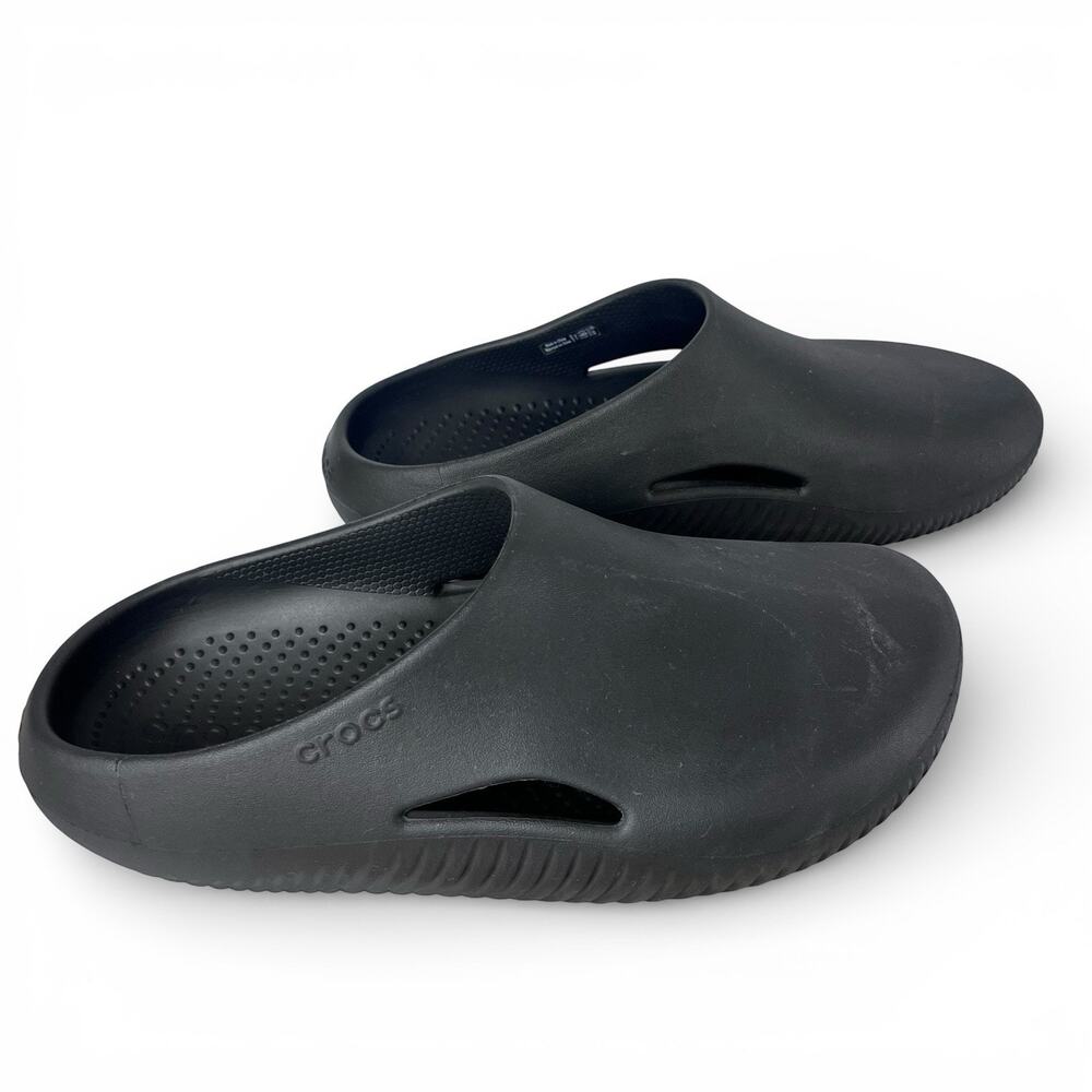 Crocs Mellow Recovery Clogs Black Comfort Slip On Work Shoes Mens 7 Womens 9 - Picture 6 of 12